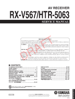 Yamaha RXV-567 - Service Manual-Part-1